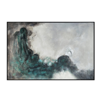 FEROF PAINTING CANVAS MULTICOLOR WOOD FRAME BLACK