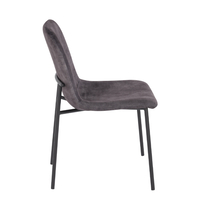 BRICK CHAIR FABRIC GREY METAL BLACK E1 PRC