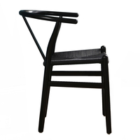 BONE CHAIR WOOD ΒΕΕCH BLACK ROPE PRC