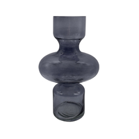 CIRKIN VASE GLASS GREY D20xH30cm PRC