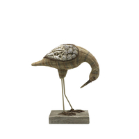 CALOR DECO BIRD POLYRESIN NATURAL 21,2x9xH24,3cm P