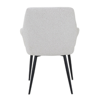 PONTE CHAIR FABRIC CREAM METAL BLACK E1 PRC