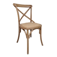 AUGUST CHAIR WOOD RUBBERWOOD WALNUT RATTAN NATURAL PRC