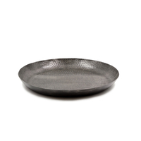 FADE TRAY ALUMINIUM BLACK D44xH5cm IN