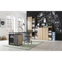 CORE BOOKCASE 2SHELVES MELAMINE STONE SONOMA 80x35xH101,7cm E1 EU