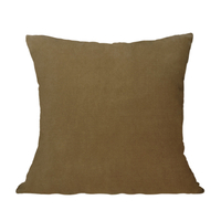PEONY DECOR CUSHION VELVET HONEY BROWN 45x45cm PRC