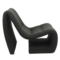 FLOW ARMCHAIR FABRIC GREY DARK METAL E1 PRC