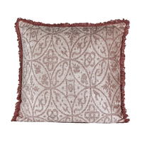 AMETHYST C DECOR CUSHION COTTON VELVET PUCE 50x50