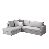 REMIX SOFA CORNER LEFT EASY CLEAN FABRIC GREY E1 EU