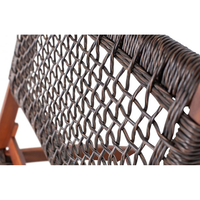 MESH CHAIR FOLDING HIGH DENSITY POLYETHYLENE BROWN ANTIQUE WALNUT 78x60xH72,5cm VN