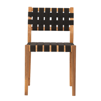 HASTAG CHAIR NAYLON STRIPES BLACK NATURAL 45x46xH80cm VN