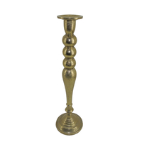DAZZLE CANDLE HOLDER ALUMINIUM GOLD 15x15xH53cm IN