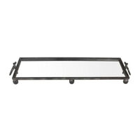LORRY TRAY METAL MIRROR BLACK 119,5x31xH11cm PRC