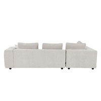 TOMOS SOFA CORNER LEFT EASY CLEAN FABRIC BEIGE E1 EU
