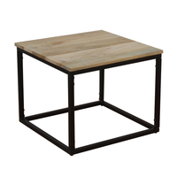 QUADRO COFFEE TABLE SET 3PCS WOOD MANGO NATURAL METAL BLACK 110x60xH45cm IN