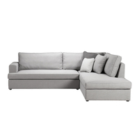 REMIX SOFA CORNER RIGHT EASY CLEAN FABRIC GREY E1 EU