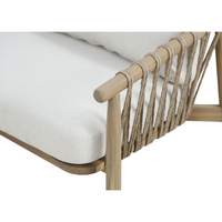 CORDA LOUNGE SET 1+2+1 WOOD ACACIA NATURAL WHITE V