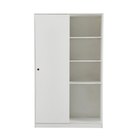 KEY WARDROBE 2DOORS CHIPBOARD WITH MELAMINE WHITE