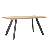 VILLE TABLE MELAMINE NATURAL MELAMINE BLACK 160x80x76 E1 PRC