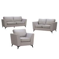 BOEL SOFA 2SEAT EASY CLEAN FABRIC GREY E1 EU