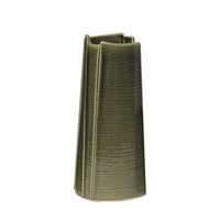 JUNGLE VASE CERAMIC GREEN 14x12,5xH32,3cm PRC