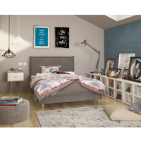 SCANDI NIGHTSTAND 2DRAWERS CHIPBOARD WITH MELAMINE CARTA SONOMA WHITE E1 PRC