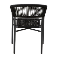 SCORPION ARMCHAIR ALUMINIUM BLACK 56x57,5xH76cm PRC