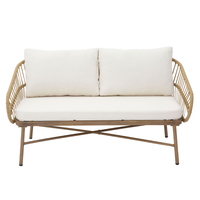 CAVE LOUNGE SET 1+2+1 ALUMINIUM NATURAL PRC