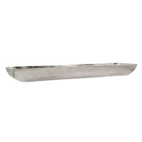 VOBIS TRAY ALUMINIUM SILVER 50x16xH7cm IN
