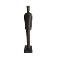 HUMAN B DECO FIGURE POLYRESIN BROWN 10x10xH51cm PR