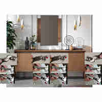 WOOD SIDEBOARD 4DOORS MELAMINE WALNUT 200x45xH81cm E1 TR