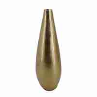 DROP VASE ALUMINIUM GOLD D17xH46cm IN