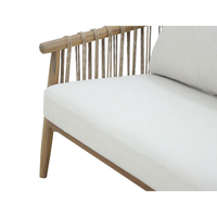 CORDA LOUNGE SET 1+2+1 WOOD ACACIA NATURAL WHITE V