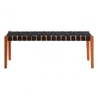 HASTAG BENCH NAYLON STRIPES BLACK NATURAL 110x35xH40cm VN