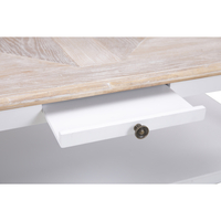 HISTORY COFFEE TABLE MDF VENEER WHITE NATURAL 125x64xH50cm E1 PRC