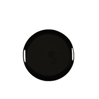 DAHLIA TRAY ALUMINIUM BLACK D40xH5,5cm IN