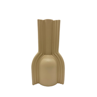 NORDI VASE POLYRESIN BEIGE 13x12,5xH24,8cm PRC