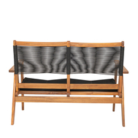 CAVO SOFA 2SEAT ROPE BLACK NATURAL 120x72xH85cm VN