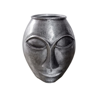 HARGA VASE ALUMINIUM SILVER ANTIQUE D23xH27cm IN