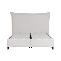 LONGWAVE BED WITH STORAGE (FOR MATTRESS 160x200cm) FABRIC OFF WHITE 06-900 E1 TR