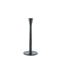 LYSE CANDLE HOLDER ALUMINIUM BLACK D10xH25cm IN