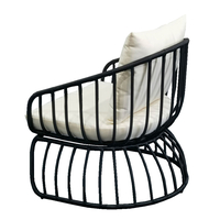 MISA ARMCHAIR RATTAN BLACK 78x85xH75cm PRC