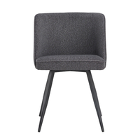 ZOLA CHAIR FABRIC ANTHRACITE METAL BLACK E1 PRC