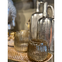 ATHENA BASE FOR CANDLE GLASS GOLD D9xH10cm IN