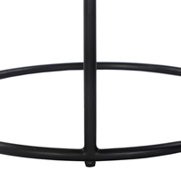 CELLINI COFFEE TABLE SET 2PCS WOOD ACACIA WALNUT LIGHT METAL BLACK 70x70xH43cm IN