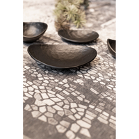 FREEFORM BOWL ALUMINIUM BLACK 25x17xH7,5cm IN