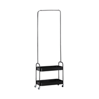ARMARIO WARDROBE METAL BLACK 56x31xH152cm PRC