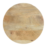 PILEA 46 SIDE TABLE WOOD MANGO NATURAL WHITE MARBL