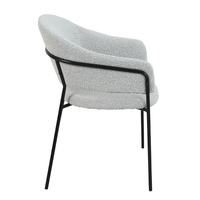CONNECT CHAIR FABRIC WHITE METAL BLACK PRC