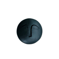 FACE DECO WALL ALUMINIUM BLACK D30xH5,5cm IN